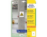 Etiquette Avery Zweckform L7877-20 210x297mm 20 étiquettes