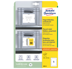 Etiquette de positionnement Avery Zweckform AZ 8003 220x160mm imprimée 5 étiquettes