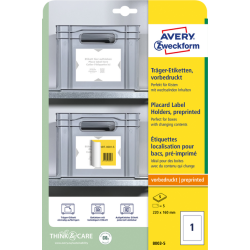 Positioneeretiket Avery Zweckform 8003 220x160mm bedrukt 5 etiketten
