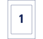 Avery 8003 Positioning Label 220x160mm Printed 5 Labels