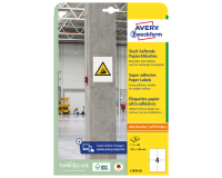 Sticky paper labels 105 x 148 mm white - Box of 80