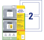 Avery 8001 positioning label 160x120mm printed 10 labels
