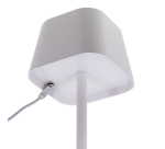 Lampe de table Securit Georgina LED rechargeable dimmable blanc