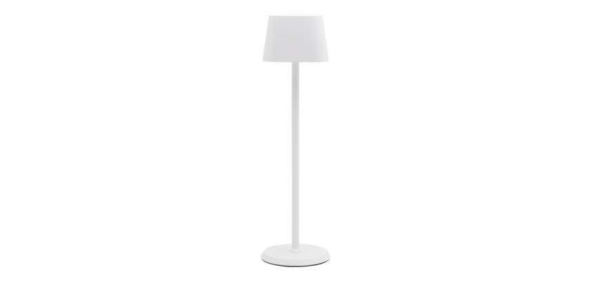 Lampe de table Securit Georgina LED rechargeable dimmable blanc