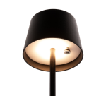 Lampe de table Securit MonteCarlo LED rechargeable dimmable noir