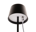 Lampe de table Securit MonteCarlo LED rechargeable dimmable noir