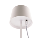 Lampe de table Securit MonteCarlo LED rechargeable dimmable blanc