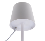 Lampe de table Securit Feline LED rechargeable dimmable blanc