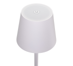 Lampe de table Securit Feline LED rechargeable dimmable blanc