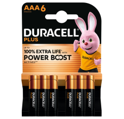 Batterij Duracell Plus Powerboost 6x AAA