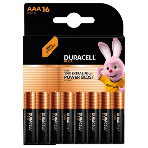 Pile Duracell Plus PowerBoost 16x AAA