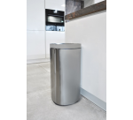 Poubelle Desq Touch 50 litres acier inoxydable argent