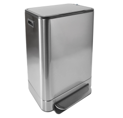 Poubelle à pédale Desq 40 litres acier inoxydable argent