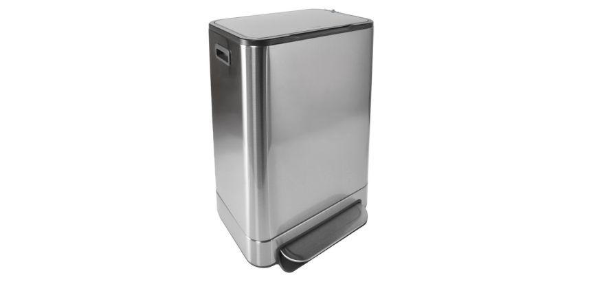 Poubelle à pédale Desq 40 litres acier inoxydable argent