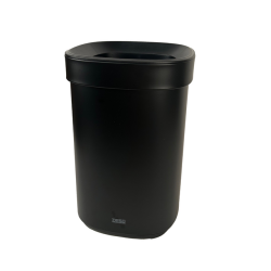Poubelle Desq ouverte 20 litres métal noir