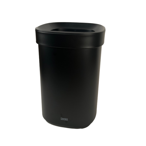 Poubelle Desq ouverte 20 litres métal noir