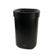 Poubelle Desq ouverte 20 litres métal noir