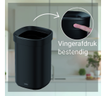 Desq Trash Can Open 20 Liters Black Metal