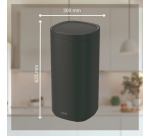 Desq Touch Trash Can 30 liters black stainless steel