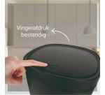 Desq Touch Trash Can 30 liters black stainless steel