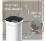 Poubelle Desq ouverte 20 litres métal blanc