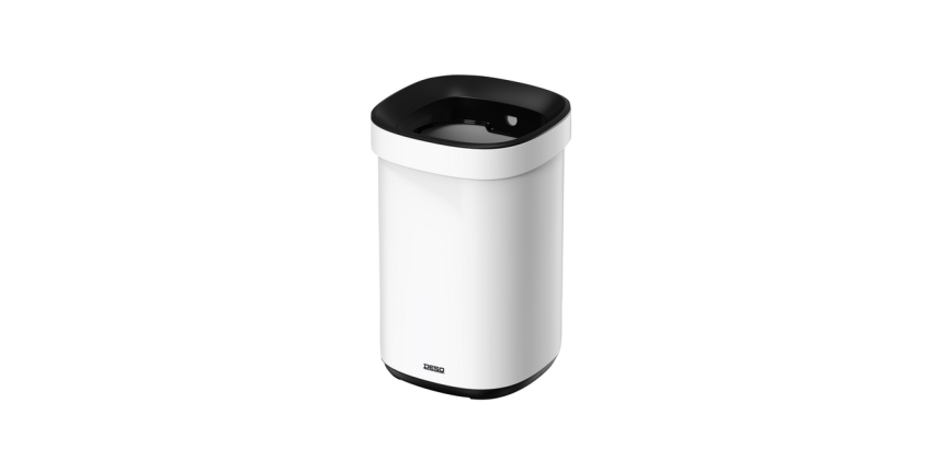 Poubelle Desq ouverte 20 litres métal blanc