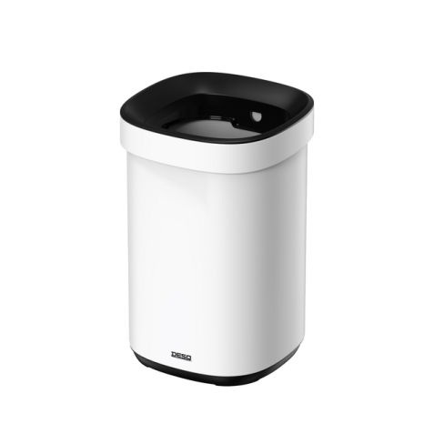 Poubelle Desq ouverte 20 litres métal blanc
