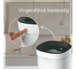 Poubelle Desq ouverte 20 litres métal blanc