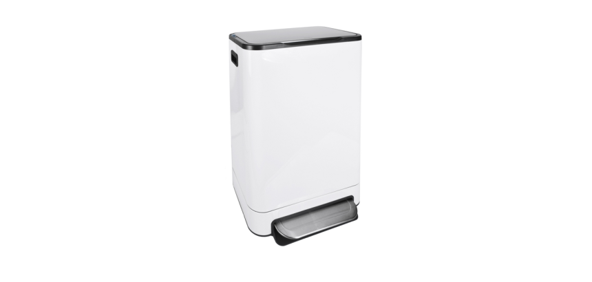 Pedal Bin Desq 40 Liters White Stainless Steel