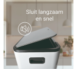Pedal Bin Desq 40 Liters White Stainless Steel