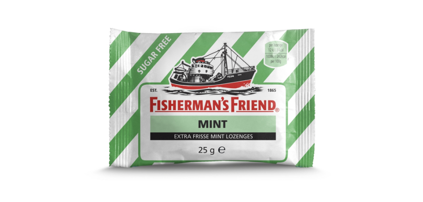 Pastille pour la gorge Fisherman's Friend Menthe sans sucre sachet 25g