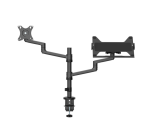 Neomounts DS20-425BL2 Monitor arm with laptop holder 17-27" - space saving