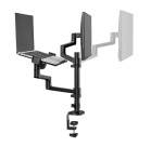Neomounts DS20-425BL2 Monitor arm with laptop holder 17-27" - space saving