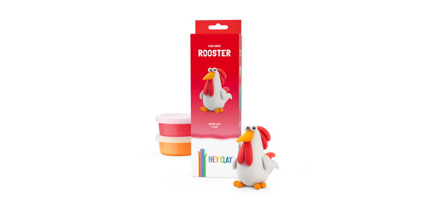 Hey Clay Knetmasse Hahn 3 Töpfe