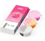 Hey Clay Modeling Clay Piggy 3 Pots