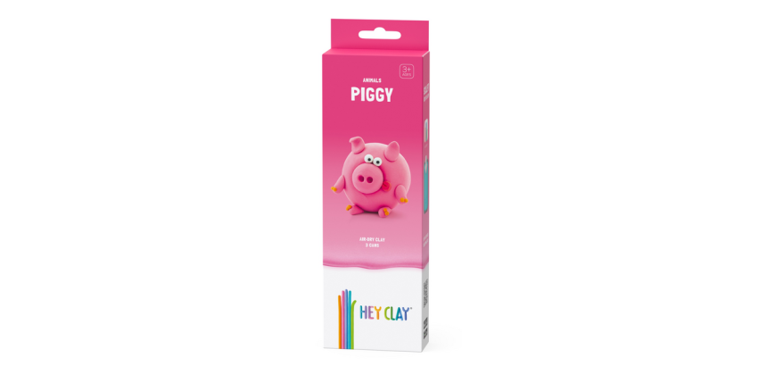 Hey Clay Modeling Clay Piggy 3 Pots