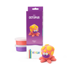 Pâte à modeler Hey Clay Octopus 3 pots