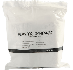 Bande plâtrée blanche Creativ Company 10x270cm 2 rouleaux