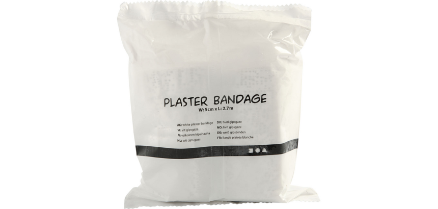 White plaster band Creativ Company 10x270cm 2 rolls