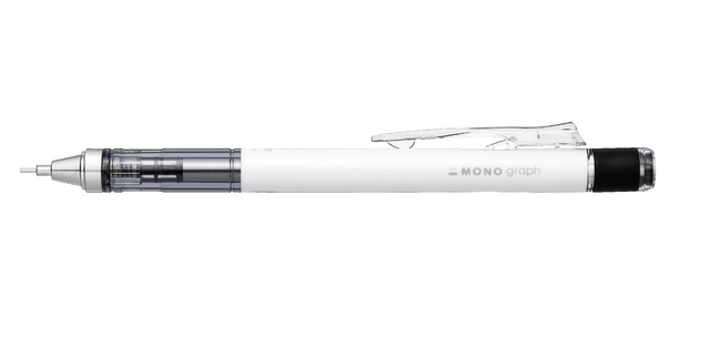 Portemine Tombow MONO graph HB 0,7mm blanc
