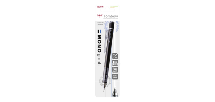 Portemine Tombow MONO graph HB 0.5mm noir