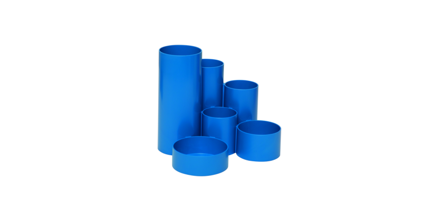 Organisateur de bureau MAULtubo 6 compartiments Ø150x125mm bleu