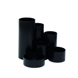 Organisateur de bureau MAULtubo 6 compartiments Ø150x125mm noir