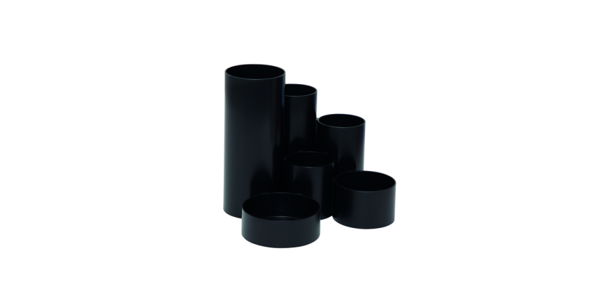 Organisateur de bureau MAULtubo 6 compartiments Ø150x125mm noir