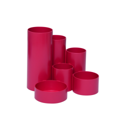 Organisateur de bureau MAULtubo 6 compartiments Ø150x125mm rouge