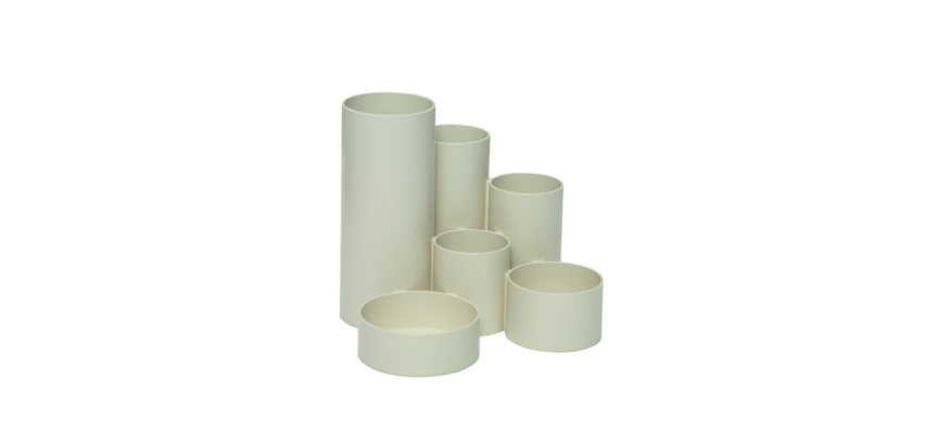 Organisateur de bureau MAULtubo 6 compartiments Ø150x125mm blanc