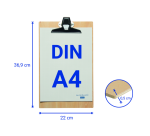 MAULtilia Clipboard A4 Portrait Wood 0.5mm