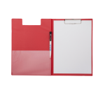 MAUL clipboard with flap A4 portrait PVC with red pen loop