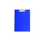 Porte-bloc à rabat MAUL A4 portrait PVC avec boucle stylo bleu