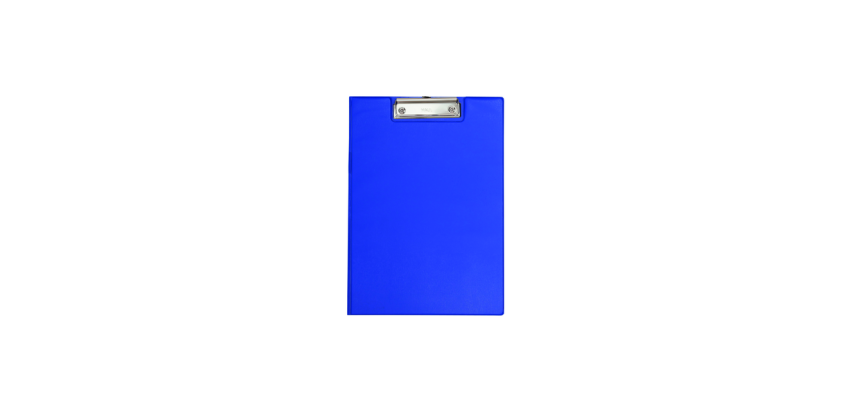 Porte-bloc à rabat MAUL A4 portrait PVC avec boucle stylo bleu